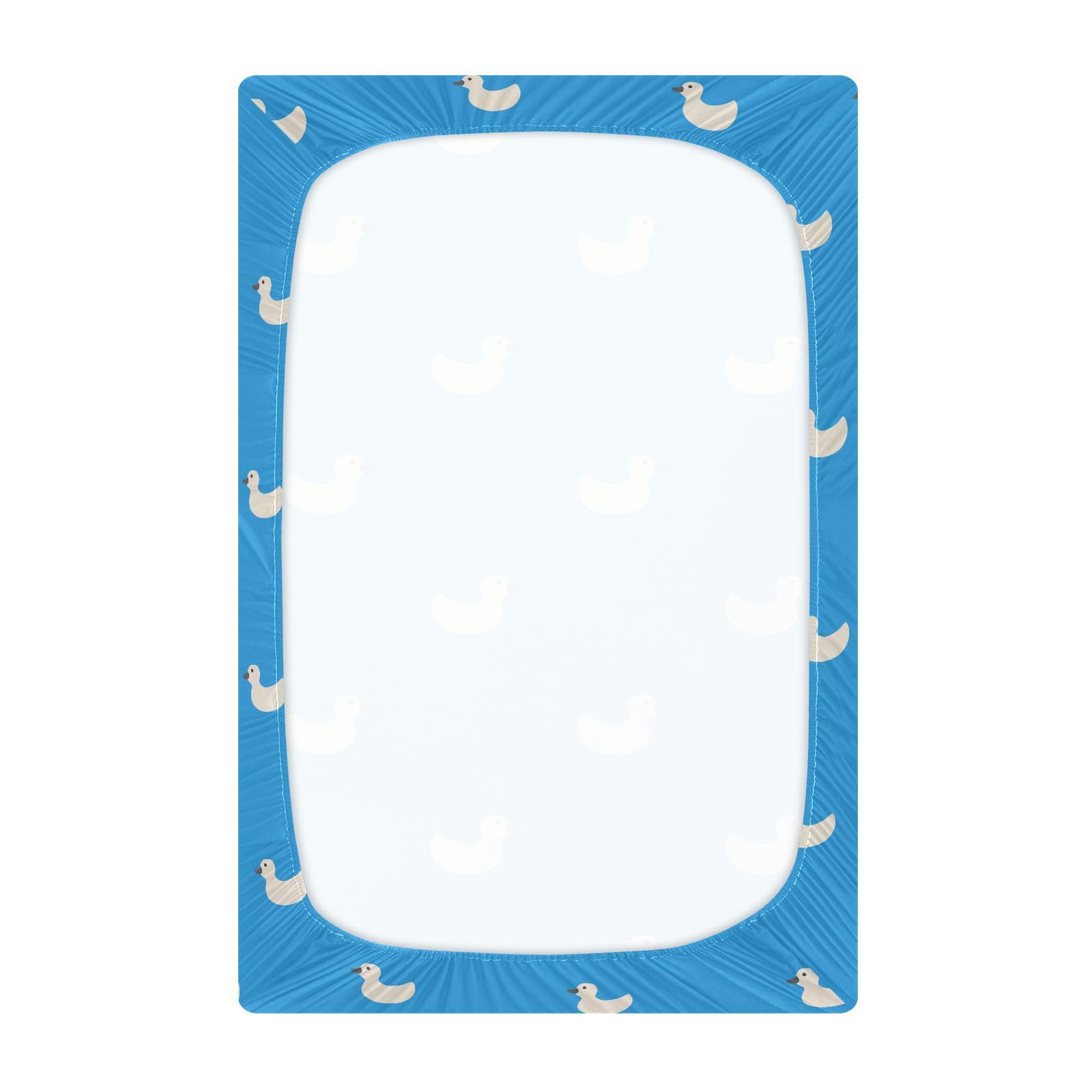 Bacati Paisley Leaves 2-Piece Crib Fitted Sheet Set - Aqua, 100% Cotton, For Standard Crib/Toddler Mattress - View #13