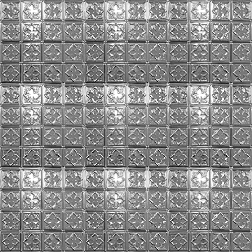 Clover 2 Ft. X 2 Ft. Tin Plated Steel Wall And Ceiling Patterns Drop In Steel (Unfinished) 12 Pack #TOP2