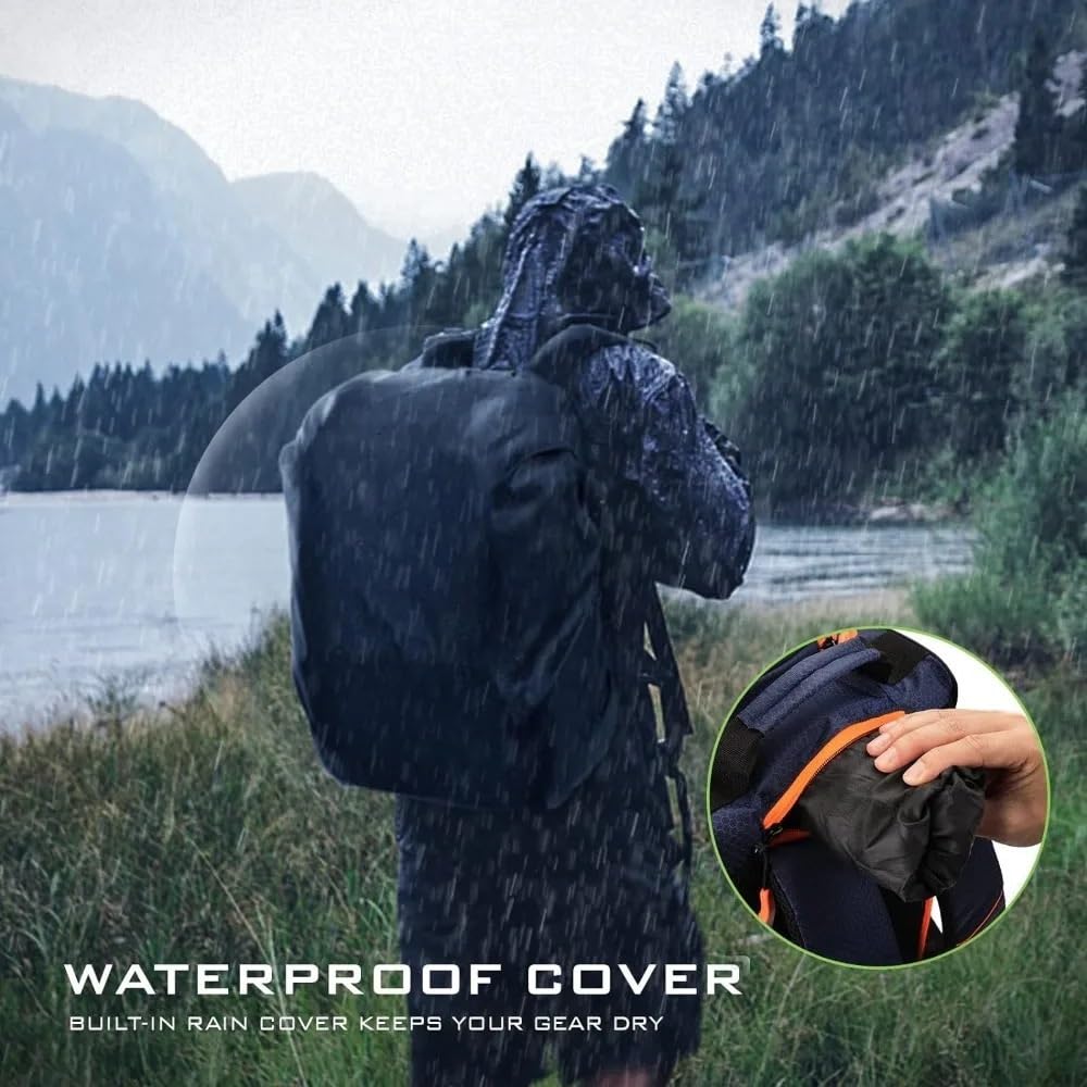 Surfboard Tasche Cover Angelrucksack mit Rutenhaltern, 4 Angelboxen, Regenschutz, 43 l, großer Stauraum für Angelausrüstung, Sporttasche, Taktische Tasche Surfboard Deck Bag