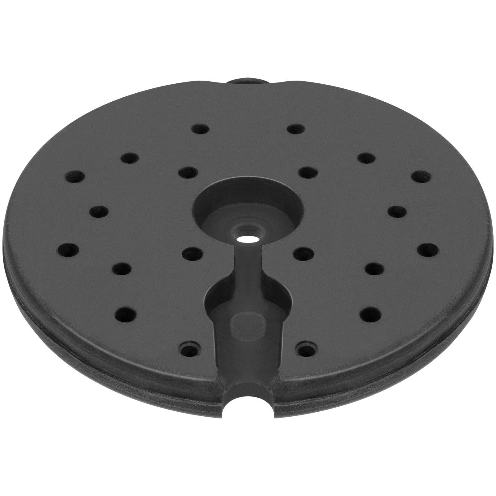 ABOOFAN Pied de Lampe Lesté en Plastique Socle Rond 240x22 Mm Poids Stable pour Lampadaire Base de Table Robuste Accessoire Remplacement pour Lampe de Bureau Support Sécurisé