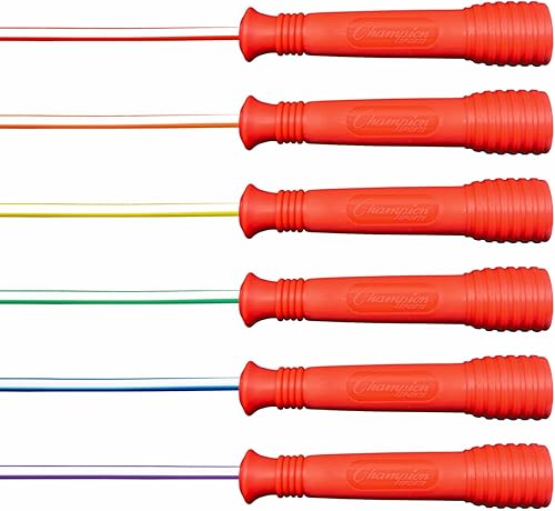 Miniatura 9 de Champion Sports Juego de cuerdas de salto de vinilo XU de lujo, en múltiples longitudes