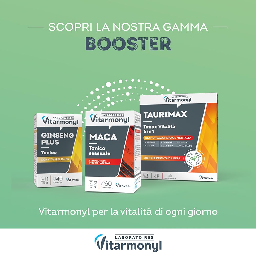 Memoria e Concentrazione - Integratore Alimentare con Ginkgo Biloba e Bacopa - Favorisce la Memoria e la Concentrazione - Benessere Mentale - Antiossidante - 30 capsule - Vitarmonyl