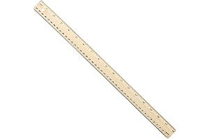 Wooden Ruler with Inches and Centimeters: An Essential Measuring Tool
