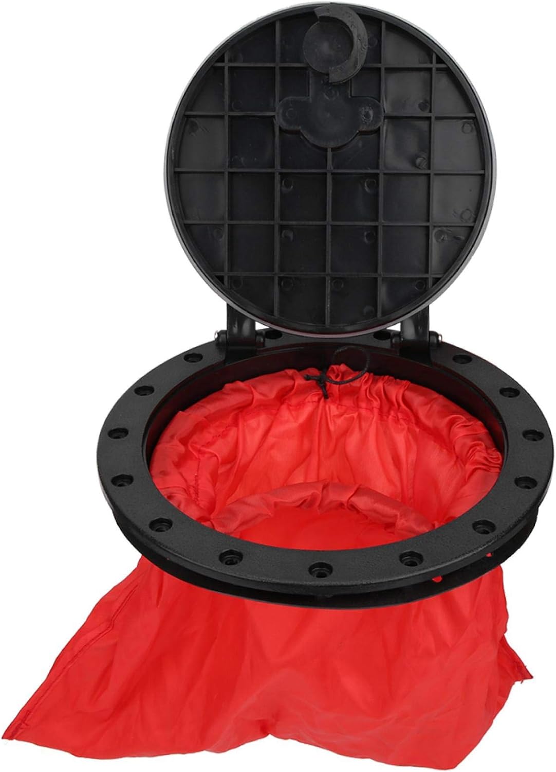 EVTSCAN 6 Inch Deck Plate Kit, Boat Sealing Hatch Cover Round Circular Type Lid Waterproof Kayak Accessories W/Storage Bag