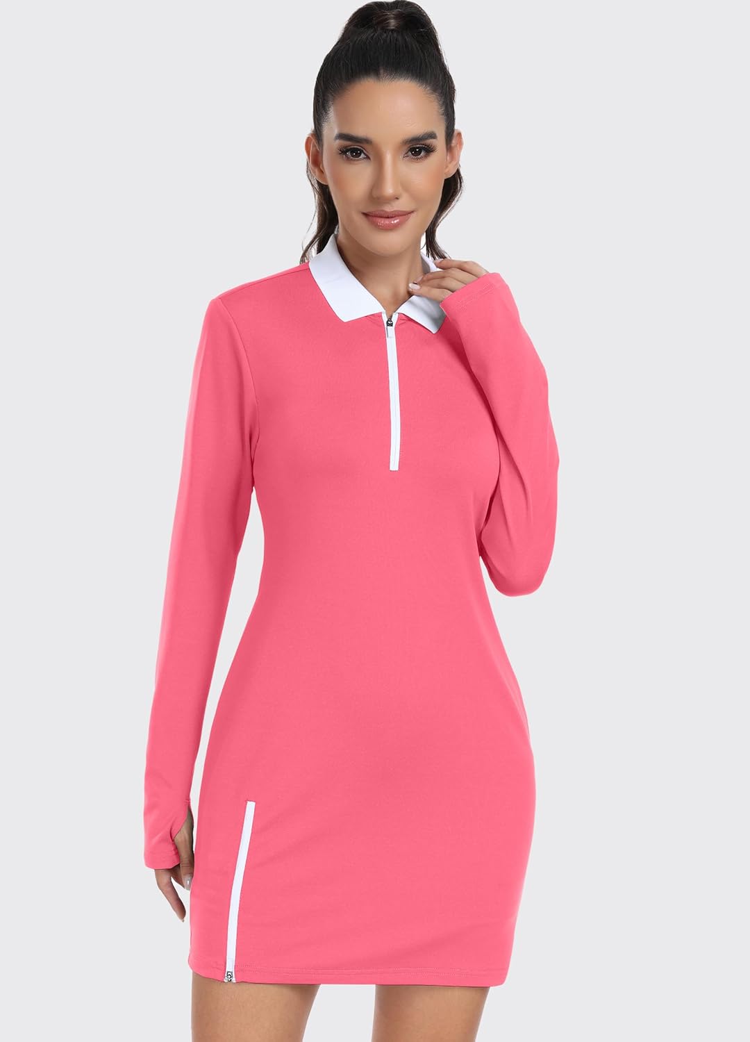 Hiverlay Tennis Dresses for Women with 2 Pockets Built in Shorts UPF 50+ Golf Dress Workout Athletic Dresses - Image 3