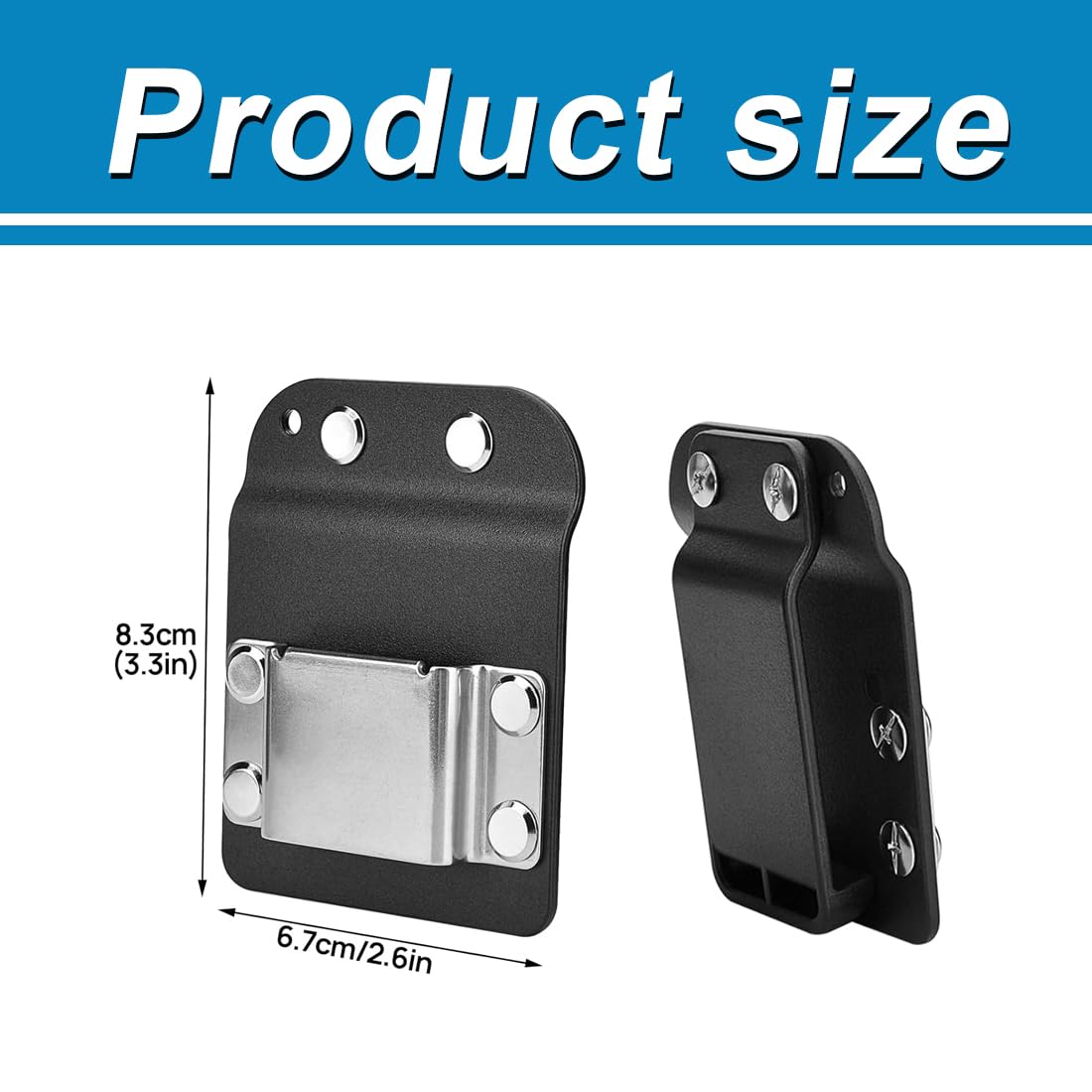 HAGNA Clip Per Trapano Per Cinture, Porta Attrezzi Da Cintura, Cintura Porta Attrezzi, Per Avvitatori Ad Impulsi, Trapani Senza Fili, Chiodatrici, Metri A Nastro