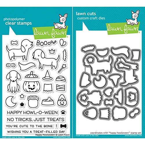 Tampons Happy Howloween Lawn Fawn et matrices pour décoration Halloween