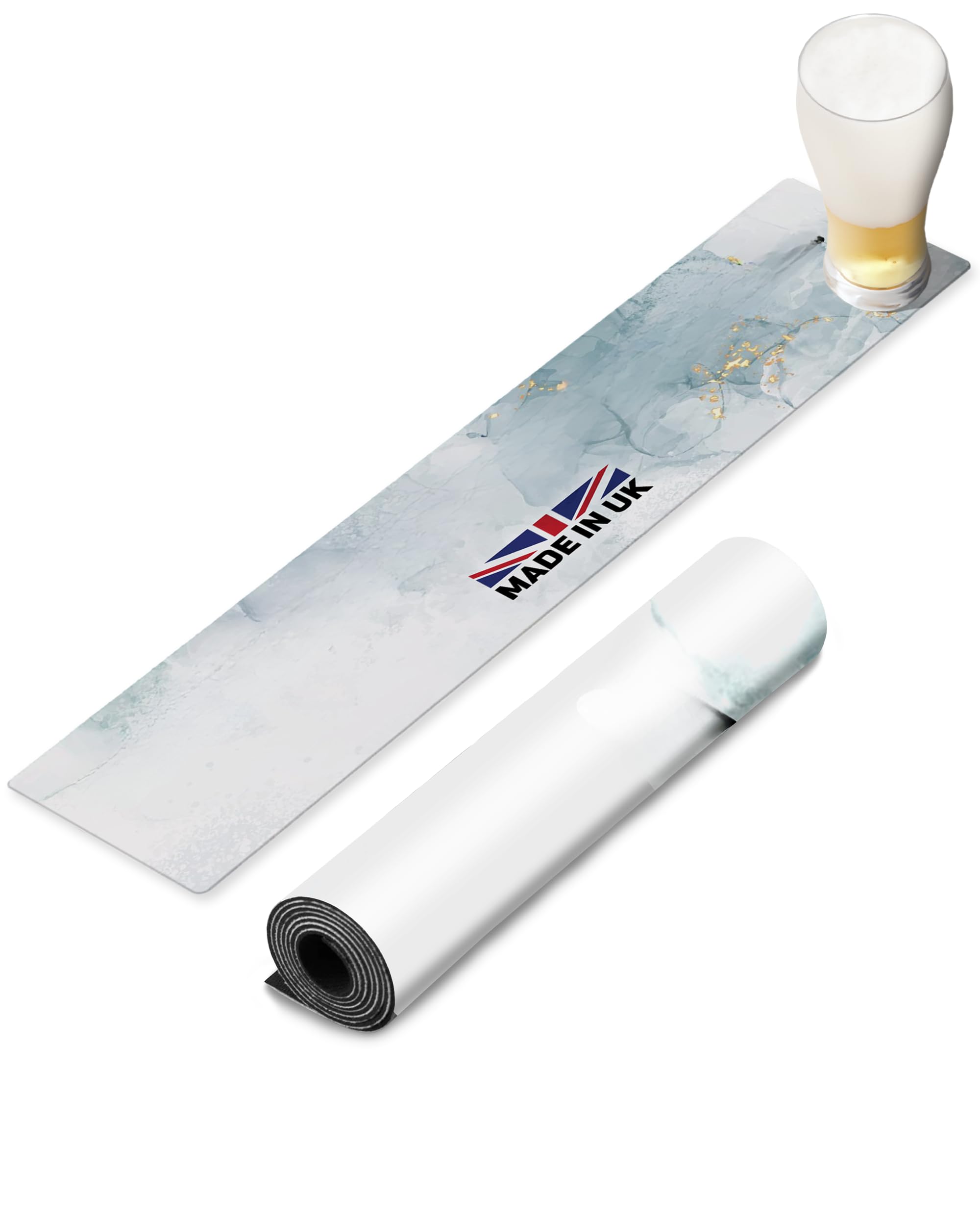 Sublimación Bar Runner Suministros en blanco Alfombrilla de mostrador con respaldo de goma para impresión de borde a borde para negocios o personales (paquete de 20)