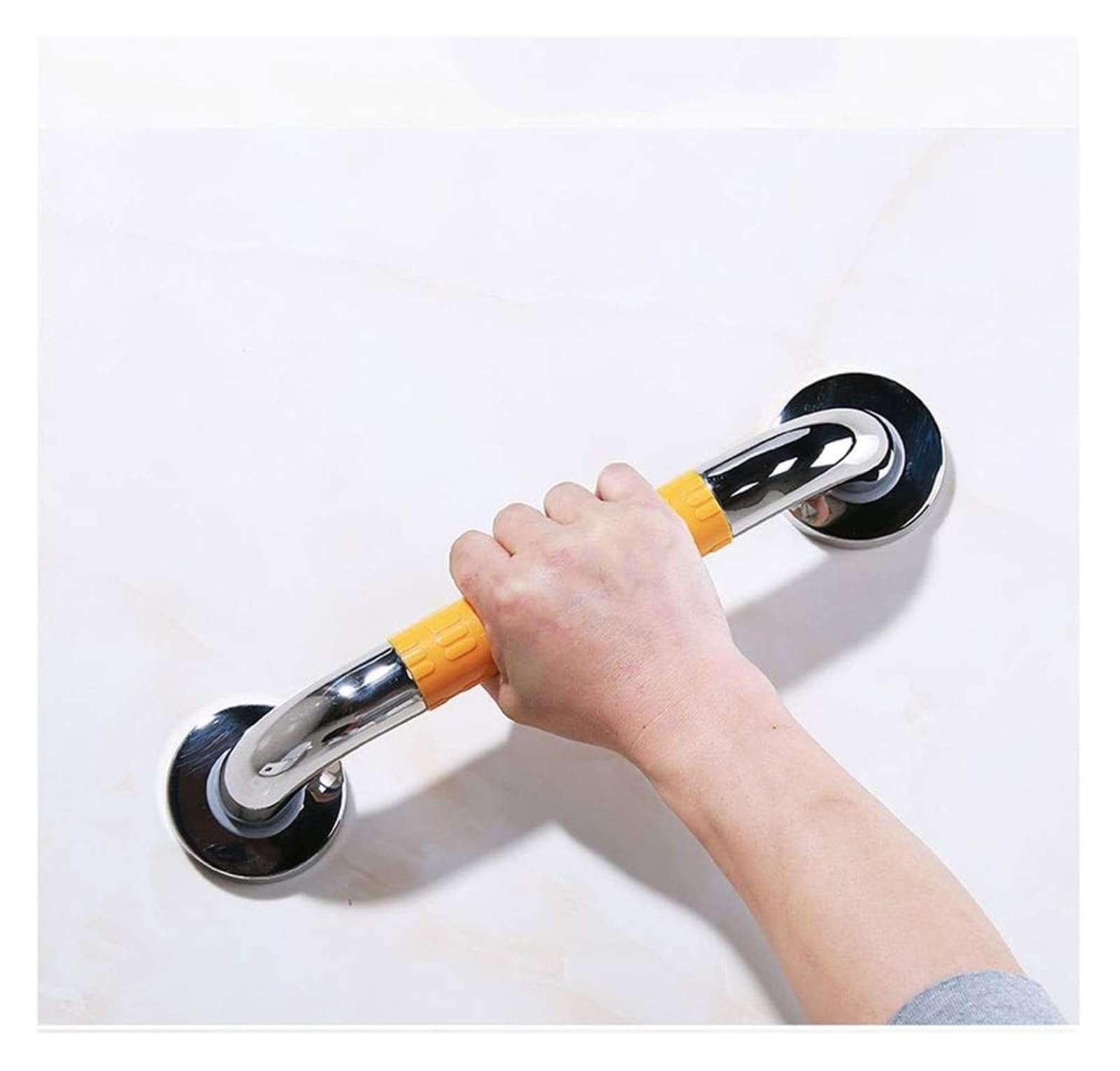 Agarraderas Baño, Barra de Agarre para Baño, Barras de apoyo Manija Soporte de seguridad Pasamanos, barra de apoyo for baño y ducha Barra de apoyo for baño(Yellow,38cm)