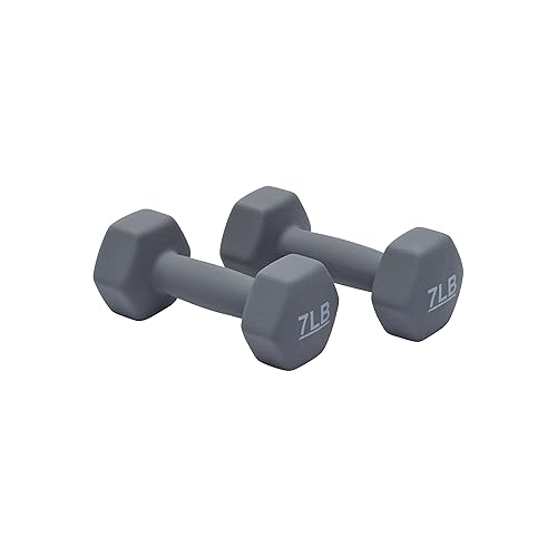 Amazon Basics Neoprene Dumbbell Hand Weights for Exercise and Muscle