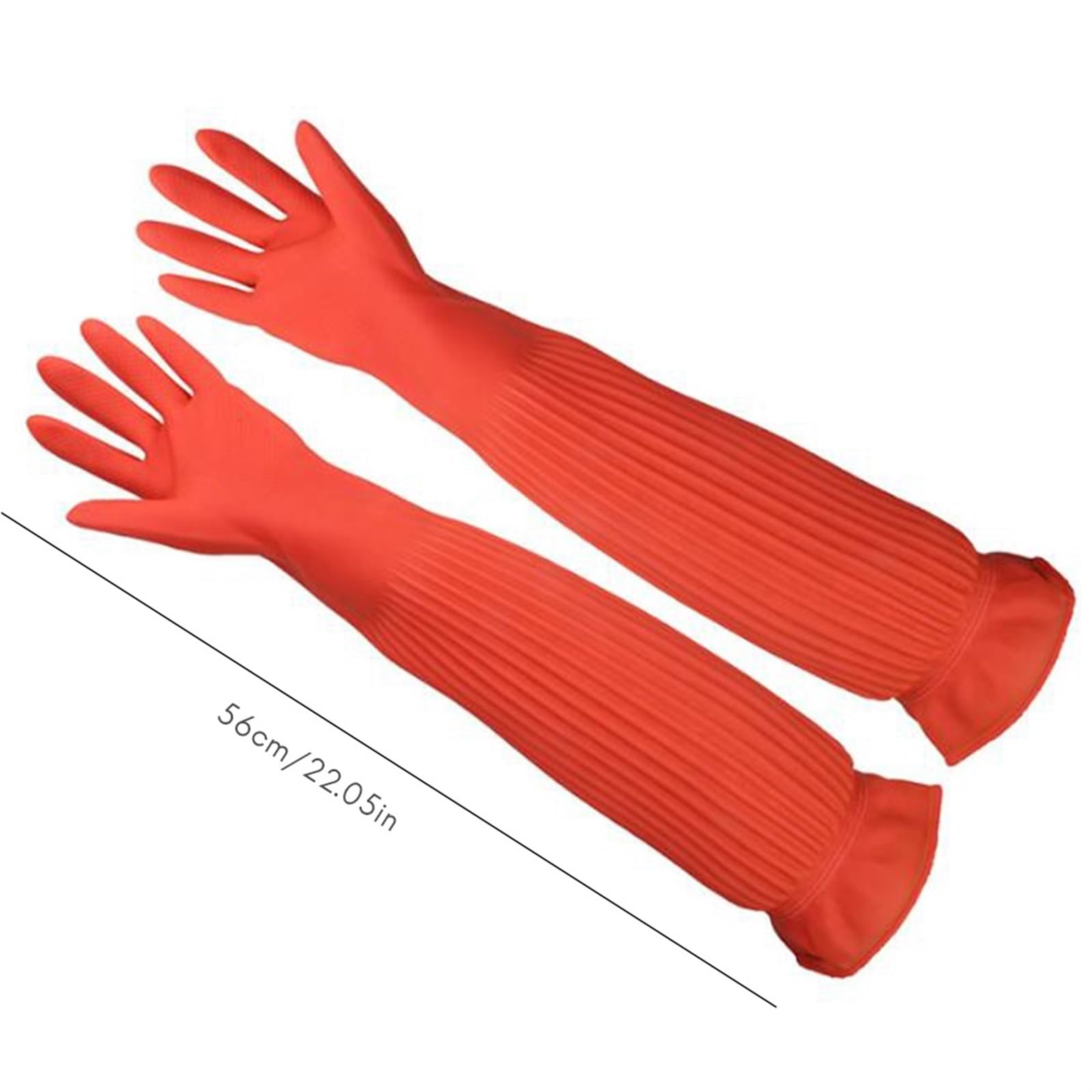 Guanti per le pulizie, Guanti lunghi 45/56 cm, guanti for acquario(56cm)