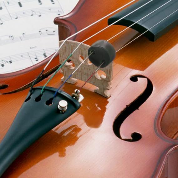 Rubber Violin Practice Mute, Claw Style & Round Tourte Style Mute for Violin, Practice Silencer Viola Violin Mute