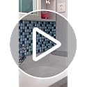 Amazon.com: 60 PCS 10 x 10 cm Mosaic Wall Tile Stickers, DIY Self ...
