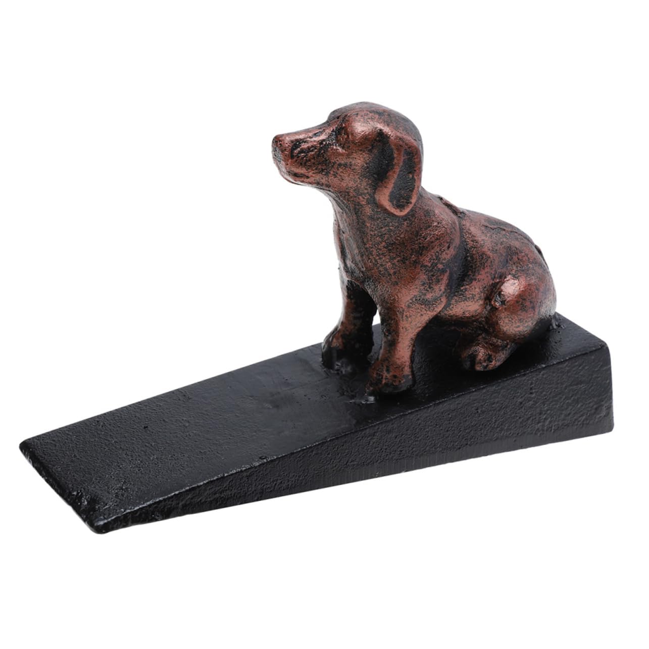 Türstopper Hund aus Gusseisen, Dekorative Figur mit Anti Rutsch Schutz