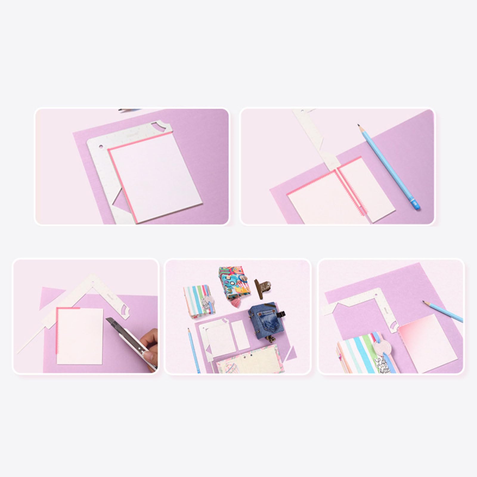 Kit 2 Strumenti 5-in-1 Per Copertine Libri - Guida In Acciaio Inox Per Legatoria - Foto 13