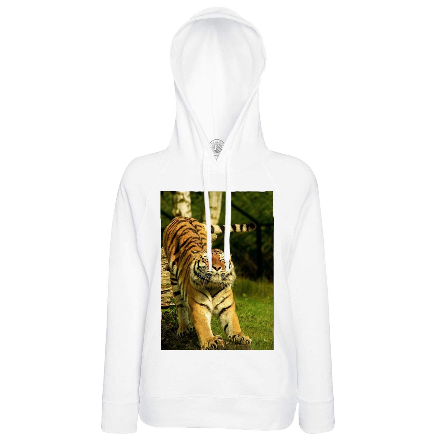Sweat à capuche tigre fauve pull à capuche imprimé animal relax - 2
