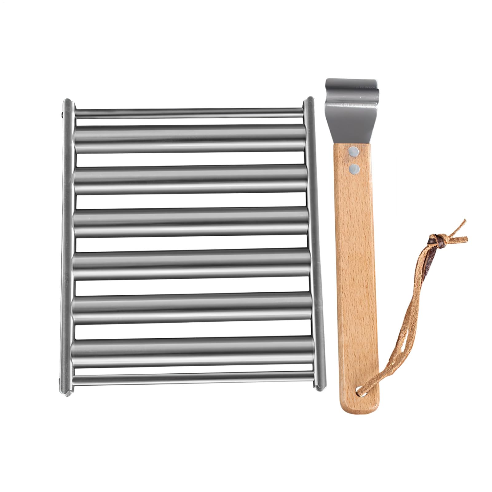 Rouleau de gril pour chien chaud avec rack en acier anti-adhésif