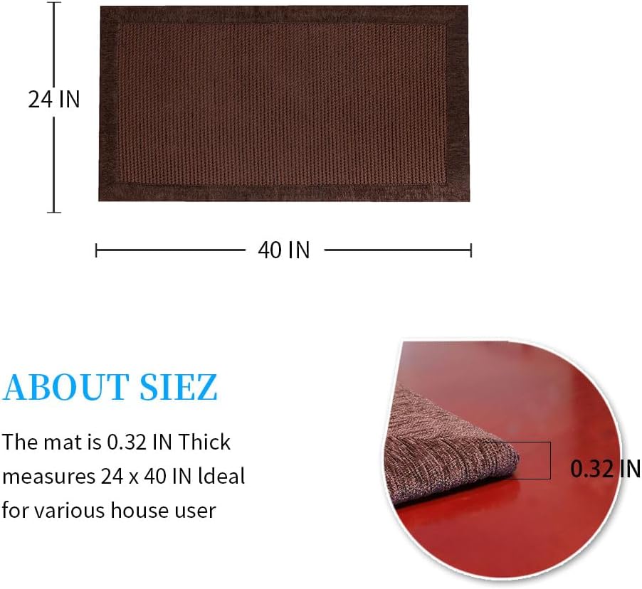 LUFEIJIASHI Small Kitchen Rugs and mats Non Skid Washable Kitchen Runner Rug Absorbent Farmhouse Style Kitchen Floor mats for in Front of Sink