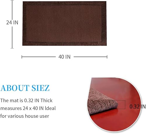 Miniatura 41 de LUFEIJIASHI Alfombras y tapetes de cocina antideslizantes lavables, juego de 2 piezas absorbentes de cocina, tapetes para piso de cocina de granja