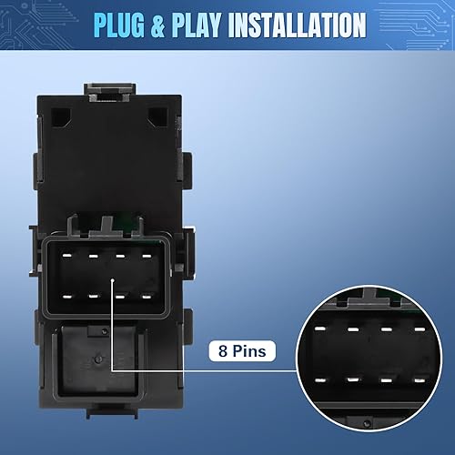Miniatura 4 de Interruptor de elevalunas eléctrico del pasajero delantero derecho, trasero izquierdo o derecho Botones de ventana para Chevy Silverado 2006-2015,