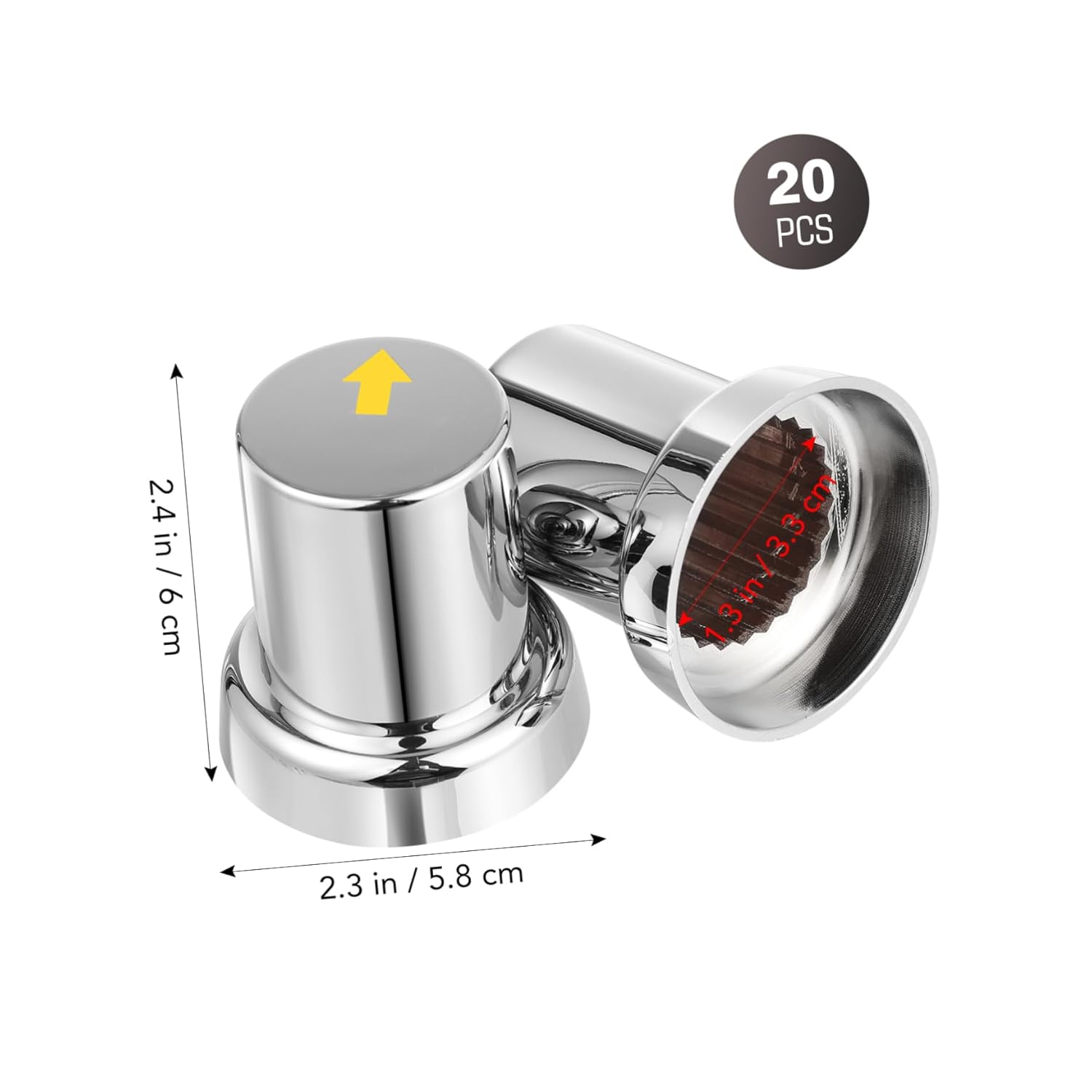 IMIKEYA 20pcs Lug Nut Covers Wheel Hub Cover for Trucks Fitment Tool for Wear Easy Installation Compatible Various Vehicles