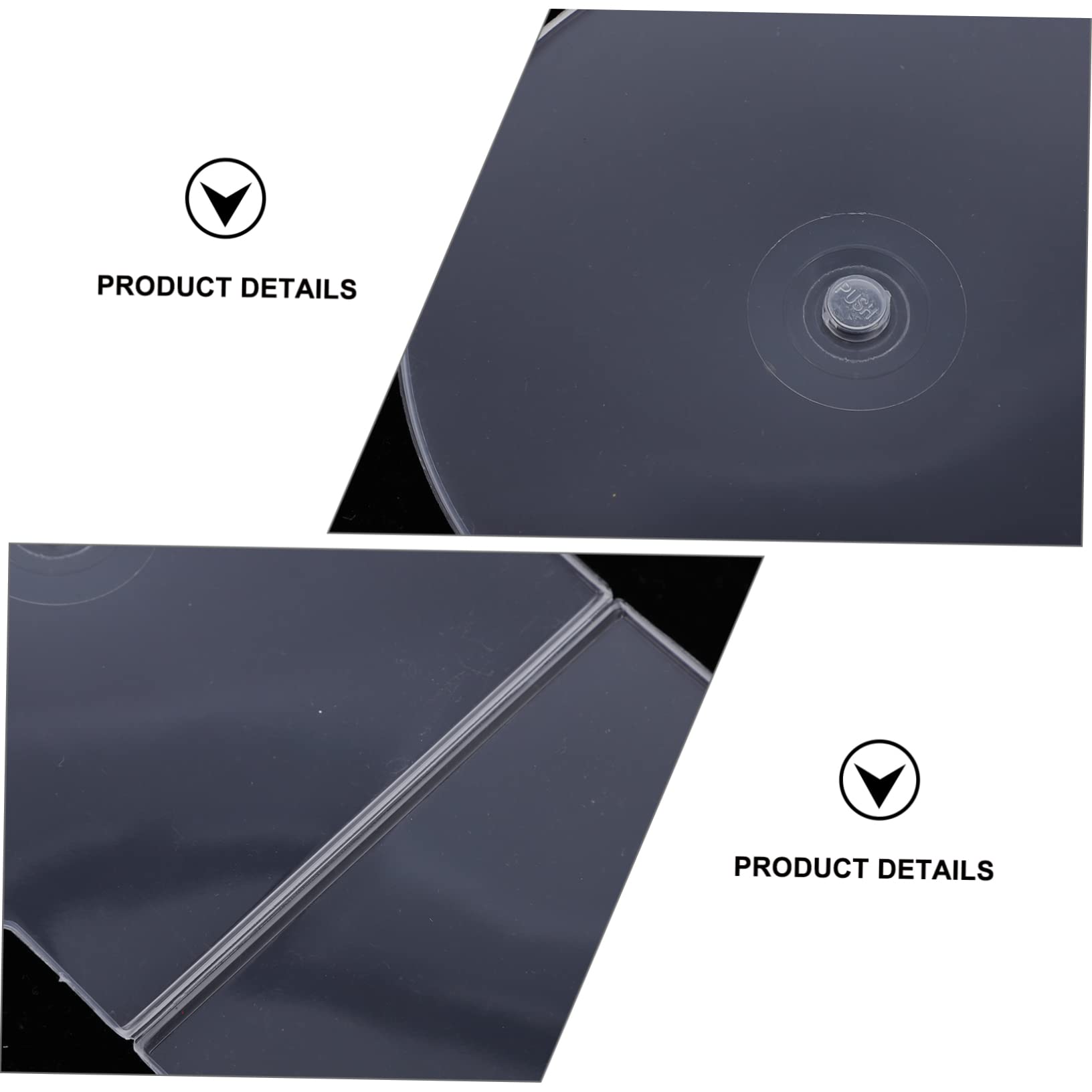 Custodia CD in Plastica Bianca Trasparente 40 Pezzi | Struttura Spessa Doppia Copertura, Ricambio per Dvd e Cd, Protezione del Disco, Formato Compatto
