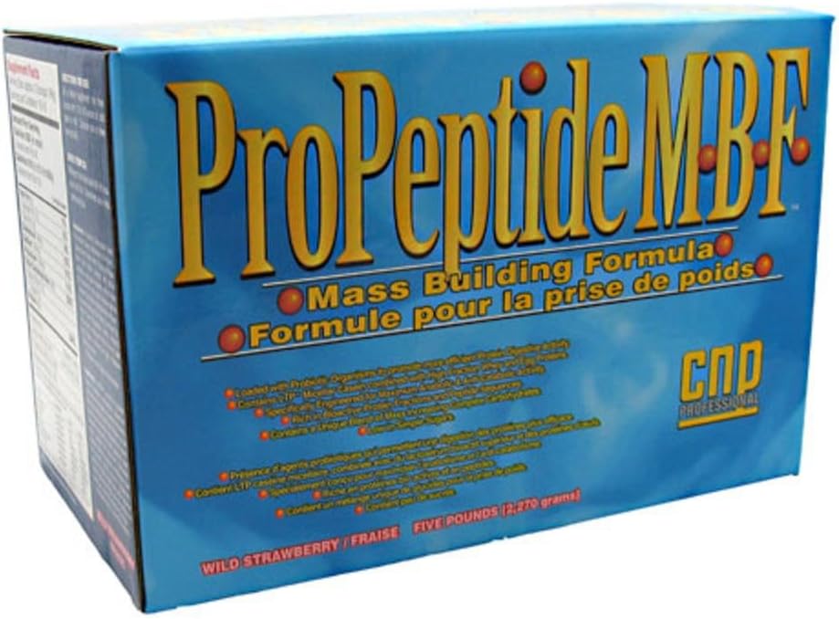 Dorian Yates ProPeptide M.B.F. Mass Building Formula, Wild Strawberry, 80-Ounce Plastic Jar