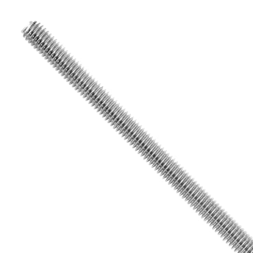 Pack de 4 varillas roscadas de acero inoxidable 3/8"-16, 12" largo miniatura 5