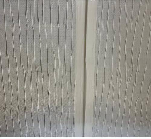 BlueTex Insulation 4\'\' Wide x 180\' Long White Vapor Barrier Tape - 1 roll Waterproofing for Stucco, Crawlspaces, Repair, Underlayment Seams, Metal Building Seams, Excellent Air Barrier
