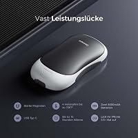 OCOOPA UT3 PRO Elektromos Kézmelegítő Szett, 10000 mAh Powerbank, 4 Hőfokozat, 58°C, Kétoldalas Fűtés, Újratölthető, Ideális Vadászathoz, Ke 5