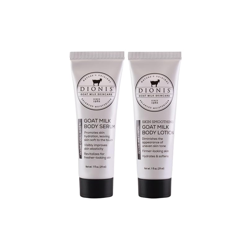 Dionis Kit de Hidratação Corporal com Loção de Leite de Cabra com Retinol e Sérum Corporal