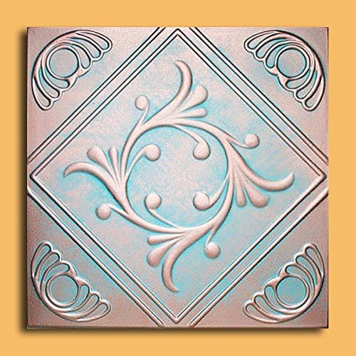 Inc - Anet Copper Patina - Styrofoam Ceiling Tile (Package of 10 Tiles)