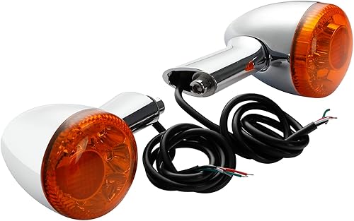 TCT-MOTORPARTS Par ámbar trasero señales de giro LED luz para Harley Sportster XL 883 XL 1200 92 en adelante