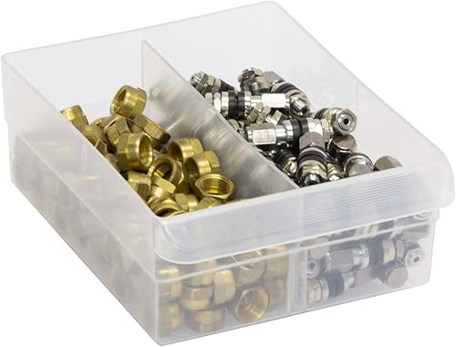 Miniatura 7 de Akro-Mils 10164 - Gabinete de almacenamiento de piezas de plástico con 64 cajones, 20 x 15.75 pulgadas, color negro y 40717 separadores de longitud