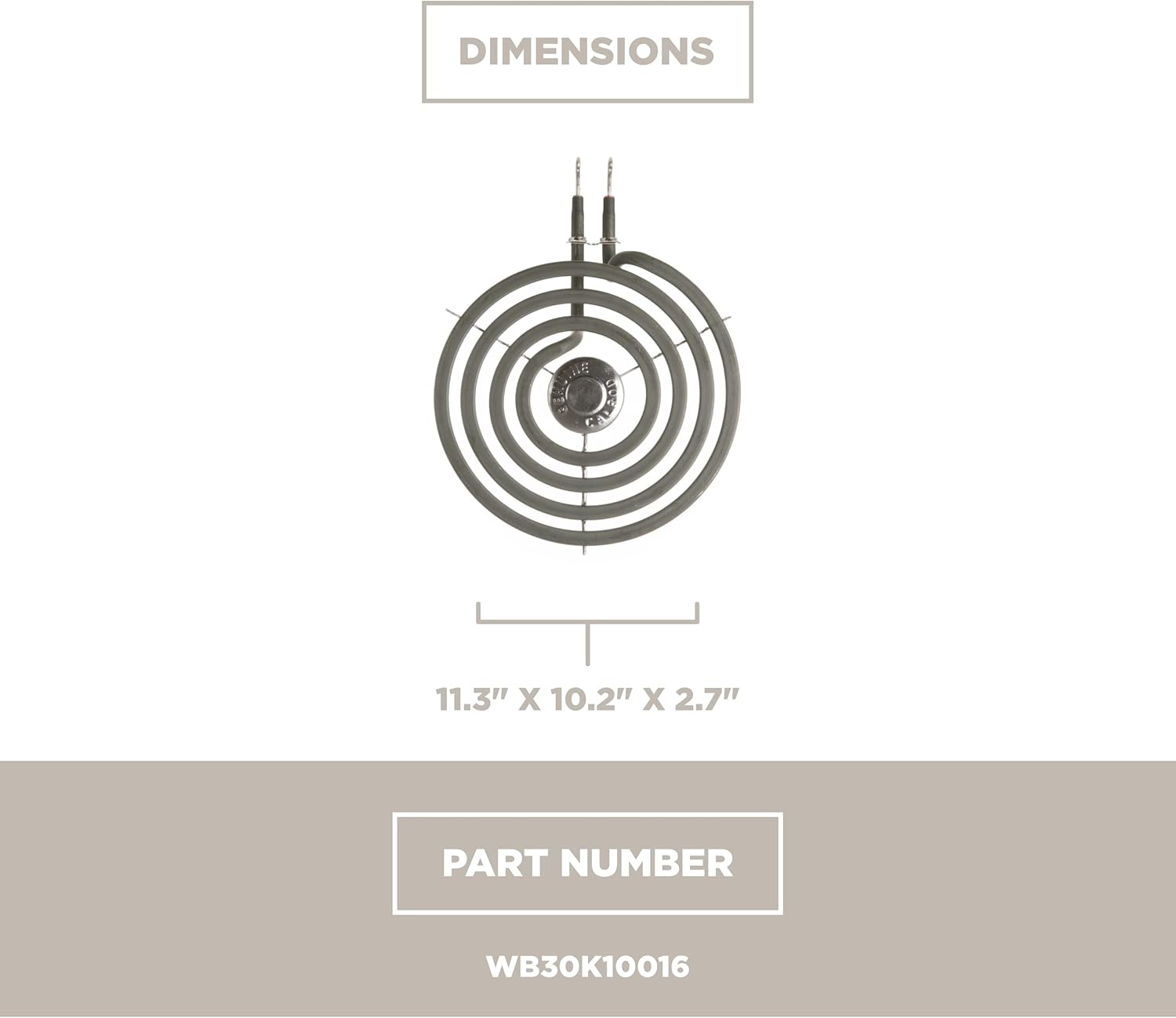 GE Appliances WB30K10016 Range Coil Surface Element, 6-in