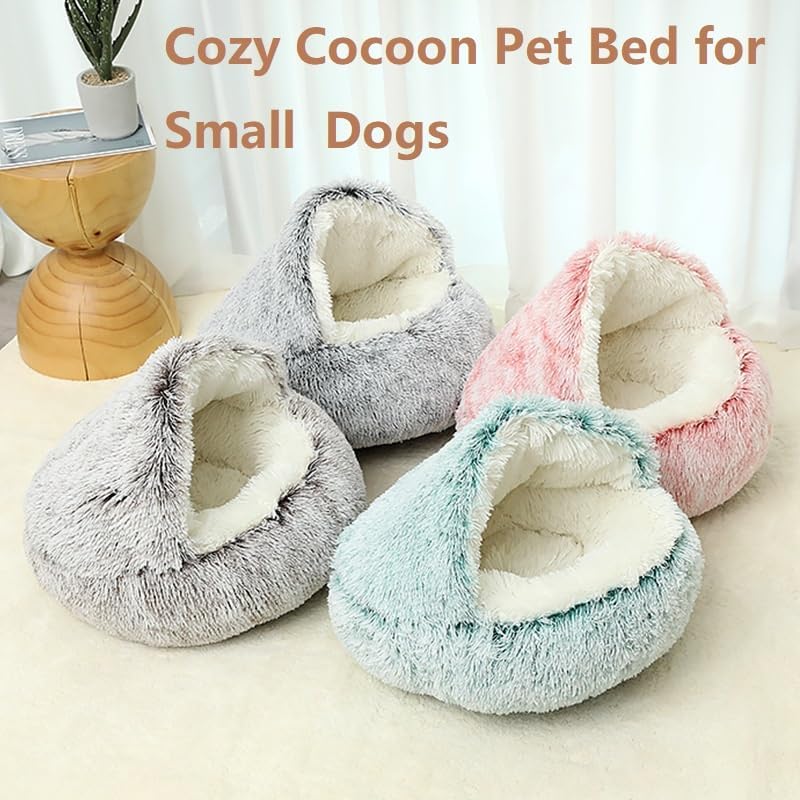 review Cozy Cocoon Pet Bed for Dogs, Cozy Cocoon Pet Bed for Small Dogs, Winter Pet Plush Bed for Dogs-Cozy Nook Dog Bed Extra Large (Style-B, 40CM)