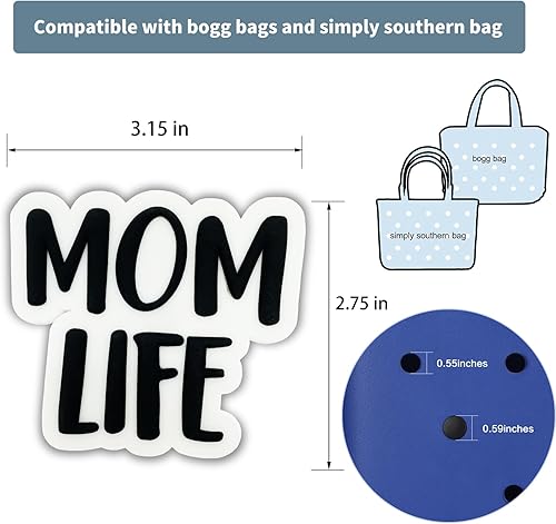 Miniatura 5 de Dijes para bolsa Bogg Bag Accesorios, Dije de decoración para bolsa de pantano, modelos originales, bolsa de playa de goma (MOMLIFE)