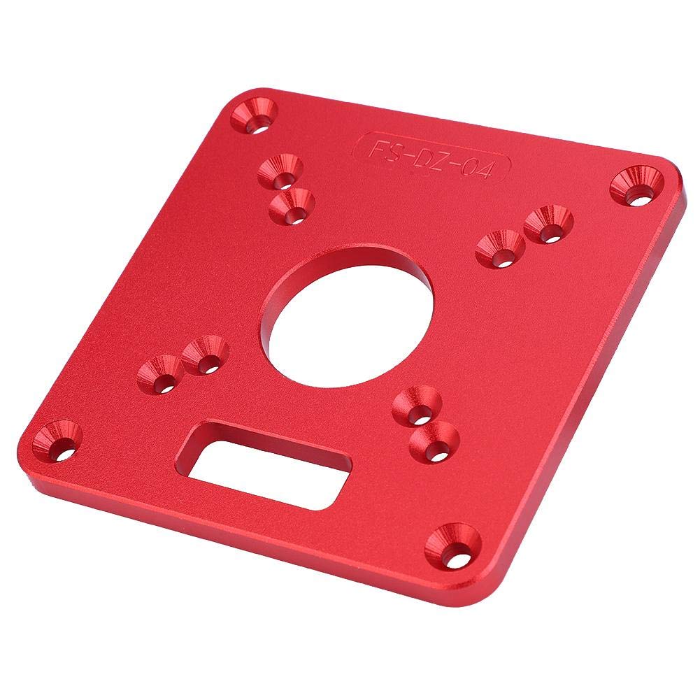 Router Table Insert Plate Universal Aluminum Alloy 6061 Anodic Oxidation Engraving Router Table Plate Router Table Insert Plate Trimmer Woodworking Engraving Machine Accessory