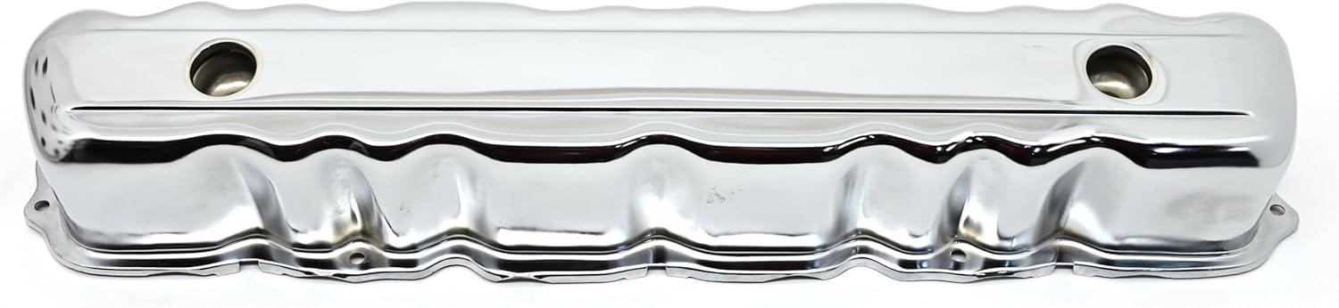 Steel Valve Cover Fits 1960–1983 Ford 144‑170‑200‑250 Inline‑6 – 2 Holes – Chrome