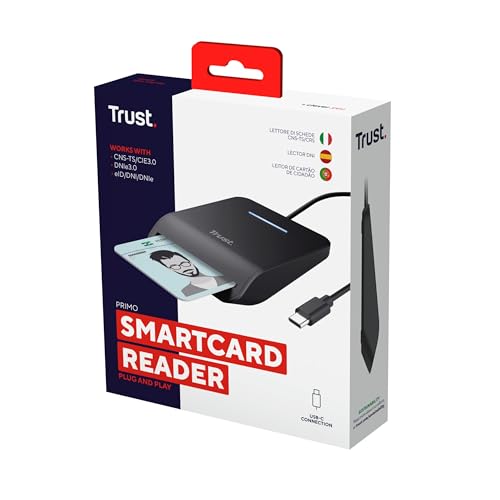 Lettore Smart Card Trust Primo USB-C Dni Smartc R - 7