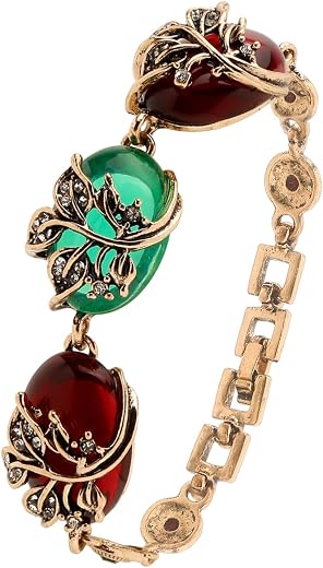 YouBella Jewellery for Women Celebrity Inspired Gold Plated Bracelet Bangle for Girls and Women (Multi-Color)