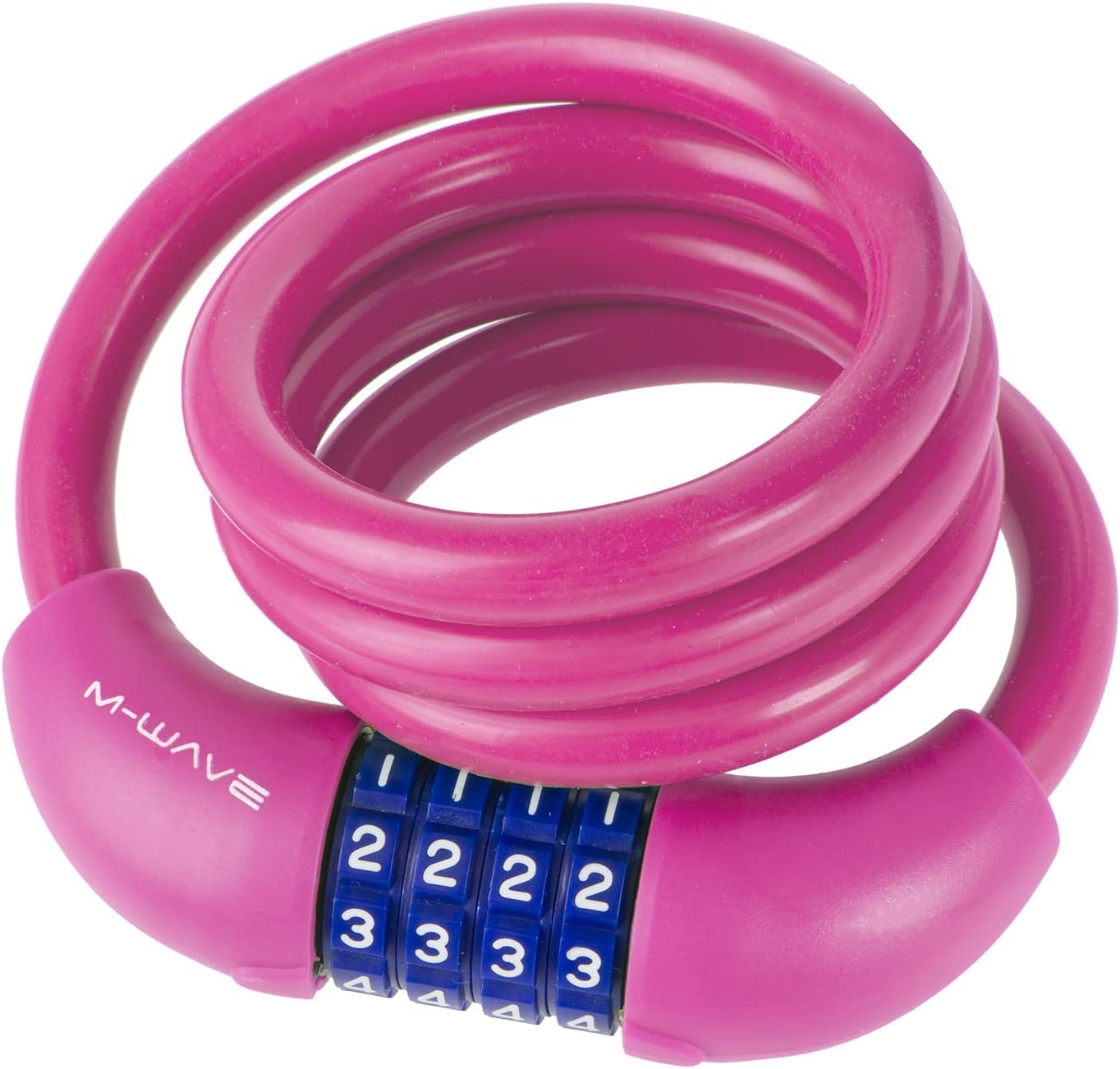 M-Wave Silicon-Covered Spiral Cable Lock in Multiple Colors