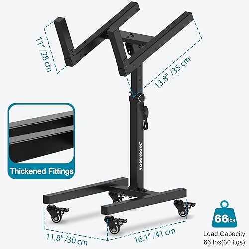 Miniatura 5 de Soportes para amplificador de guitarra, amplificador móvil ajustable, soporte trasero inclinable o amplificadores para altavoces, soportes combinados