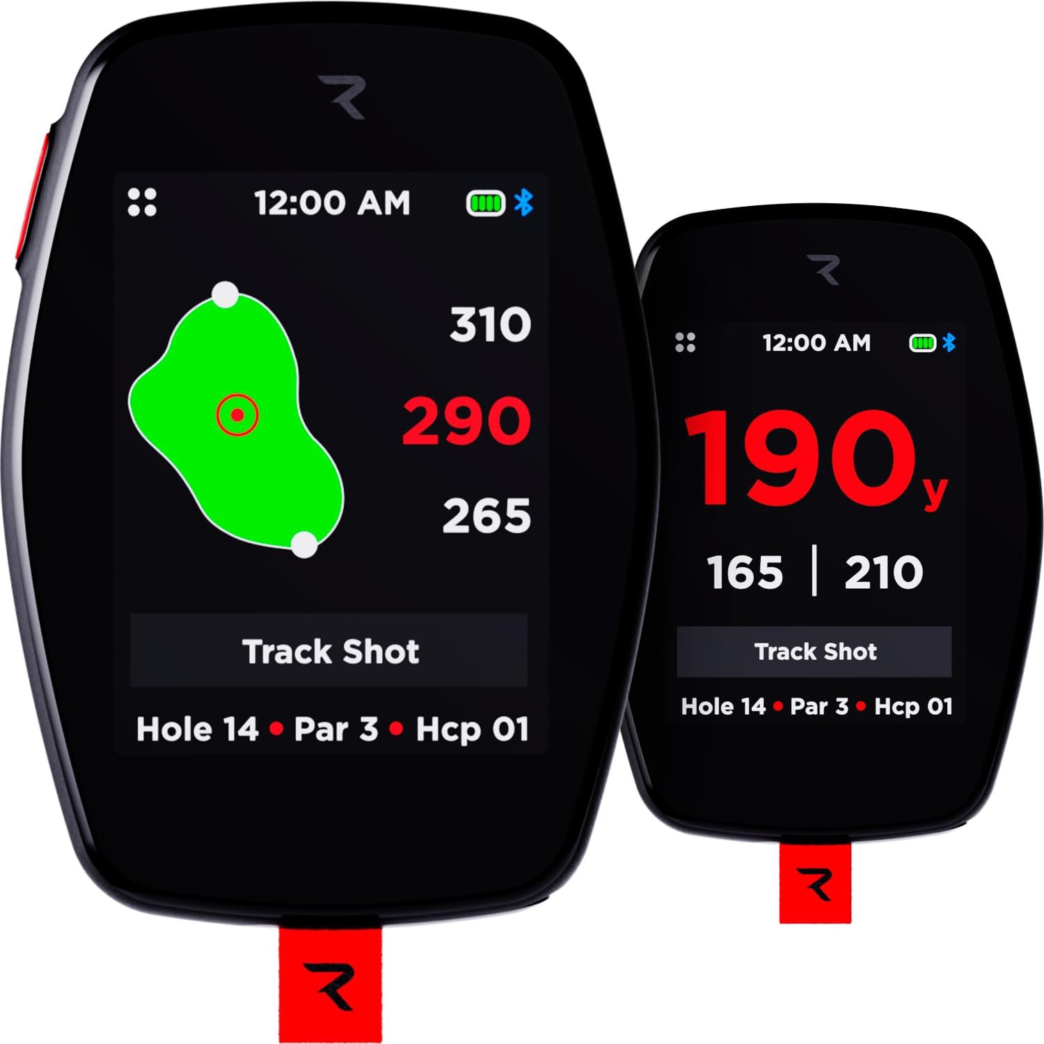 Rad Golf Hand+ device displaying golf course information