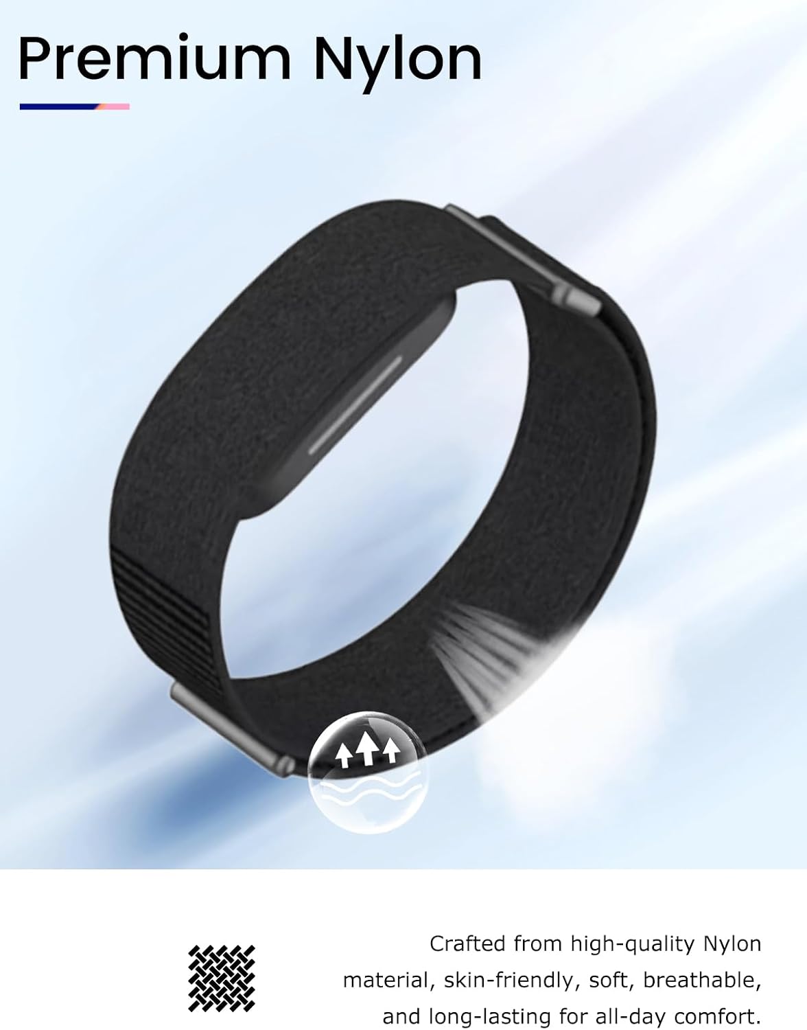 Band for Hume 2.0 Fitness Tracker,Breathable Sport Loop,Adjustable Wristband,Braided Band,Replacement Strap for Hume Band 2.0 Fitness Tracker image 3