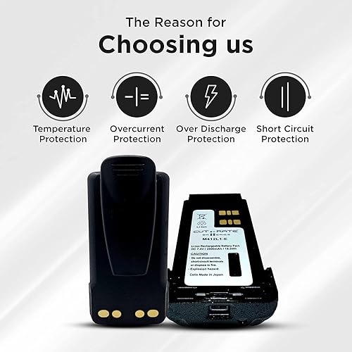 Miniatura 3 de Batería compatible con Motorola MOTOTRBO XPR 7550e Radio bidireccional recargable 7.4v 2500mAH Li-ION