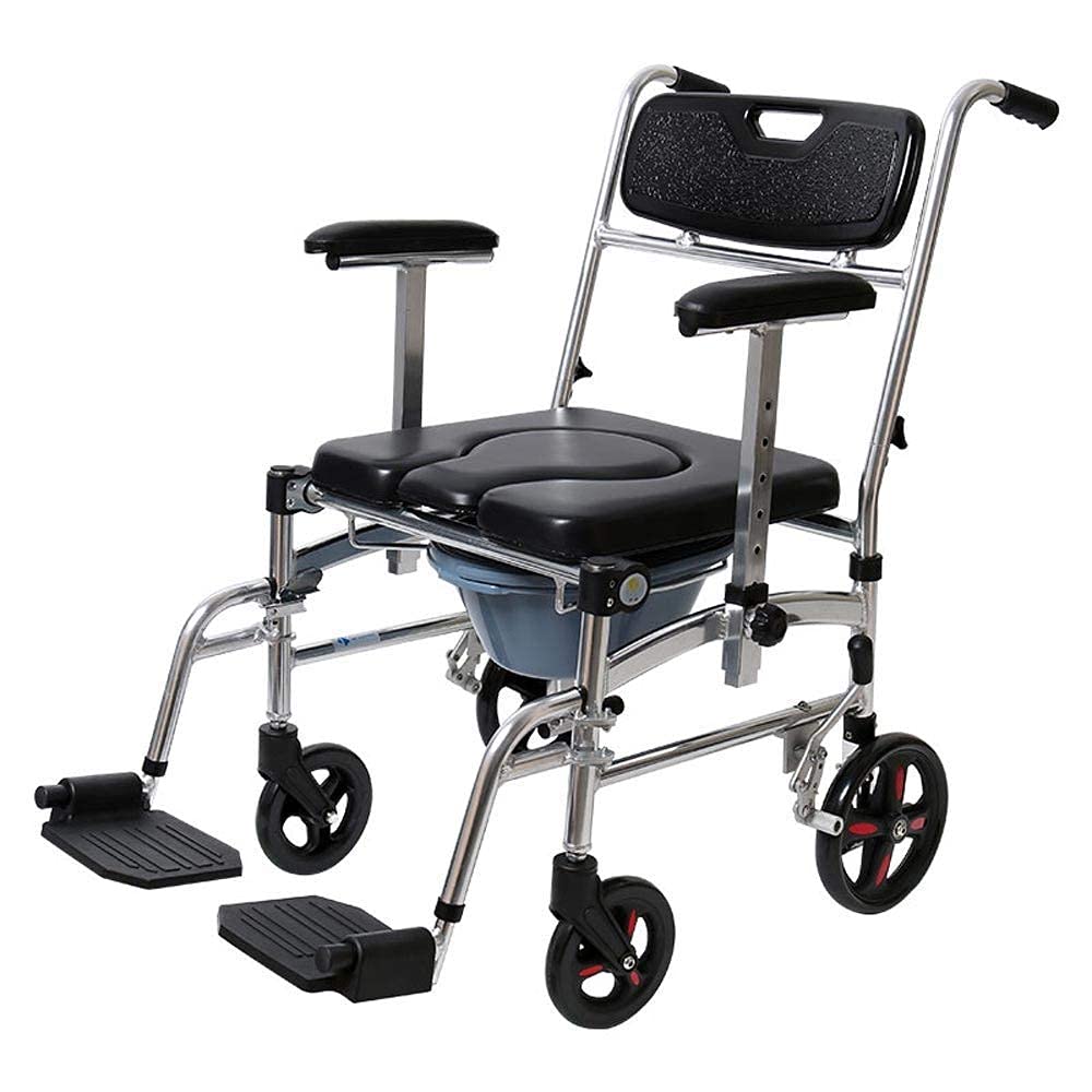Buy FGDSA Commode Chair, Multifunctional Mobile Toilet Chair with Wheels Toilet Wheelchair