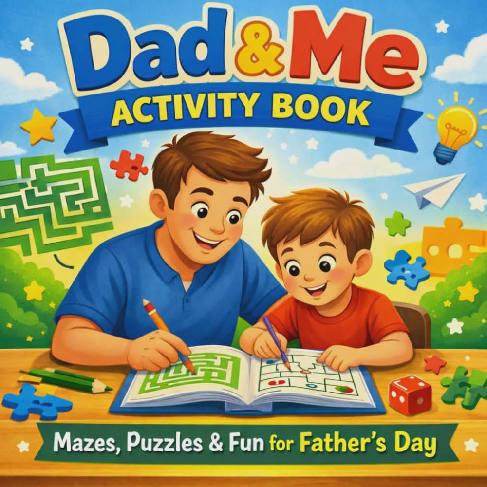 Dad & Me Activity Book: Mazes, Puzzles & Fun for Father’s Day