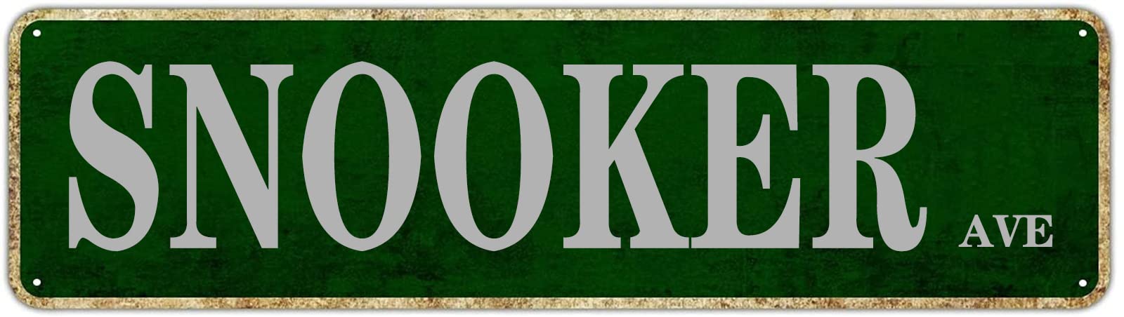 Snooker Ave Vintage Tin Signs Art Plaque Aluminum for Bedroom Kitchen Garden Wall Pub Club Coffee Hanging Decor 4x16 Inch
