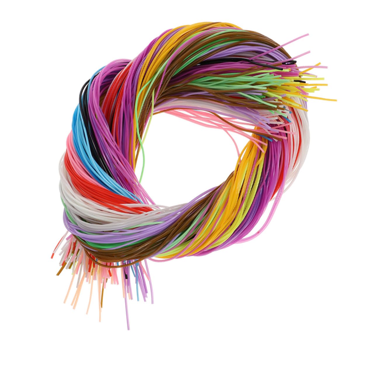 Corde plastique DIY légère lot de 600 pièces multicolores
